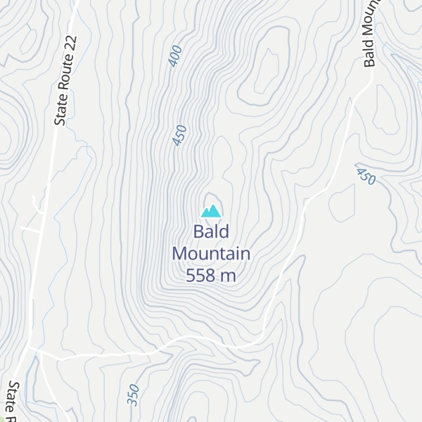 Map of Bald Mountain