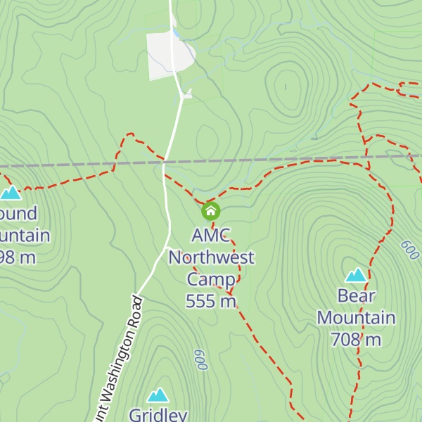 Map of AMC Northwest Camp