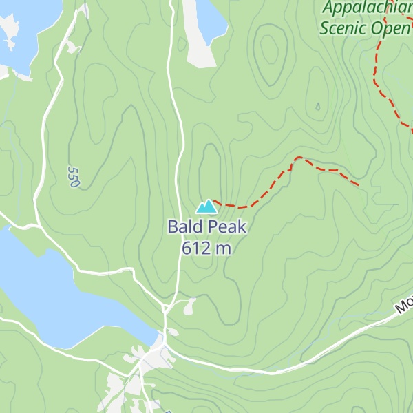 Map of Bald Peak