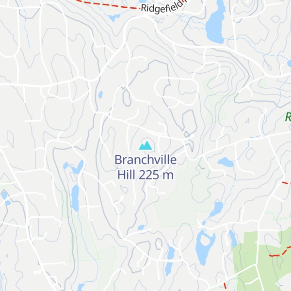 Map of Branchville Hill