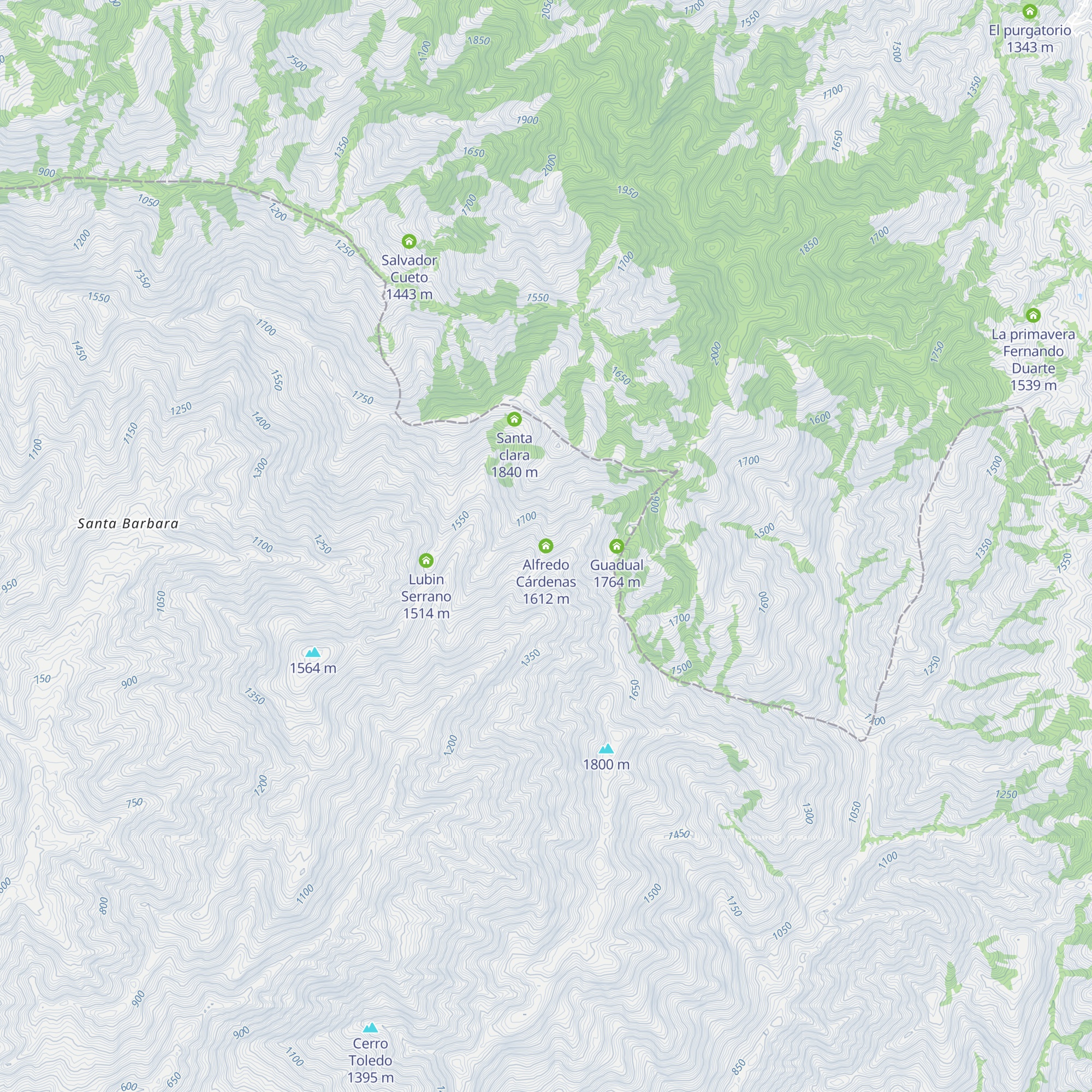 Alfredo Cárdenas map