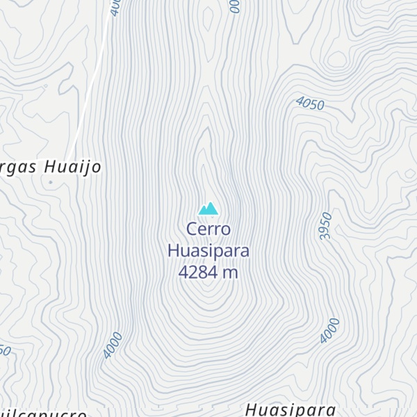Map of Cerro Huasipara
