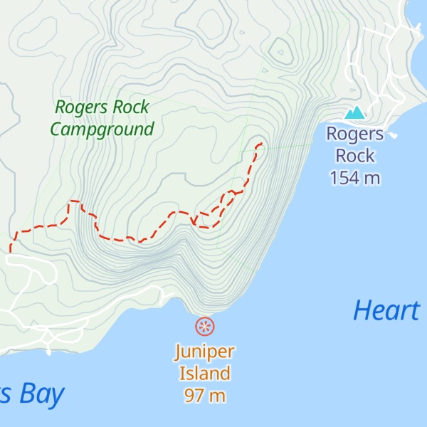 Map of Rogers Slide