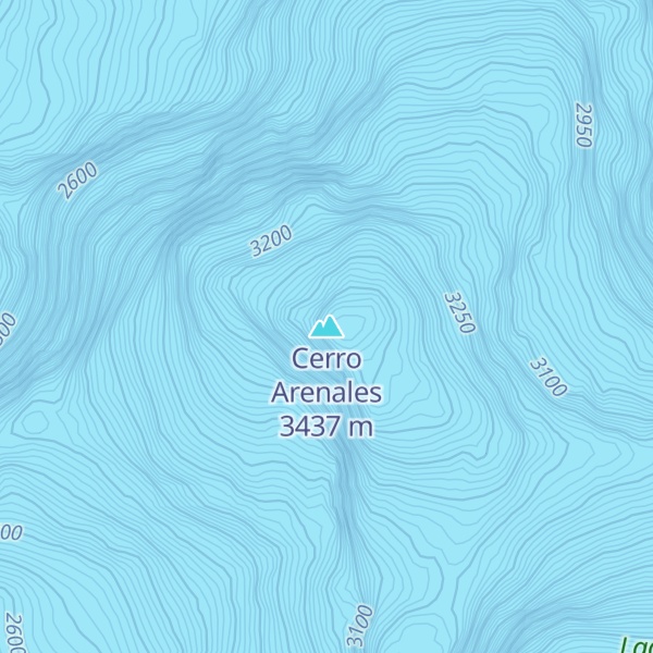 Map of Cerro Arenales