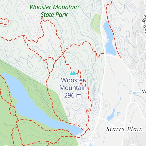 Map of Wooster Mountain