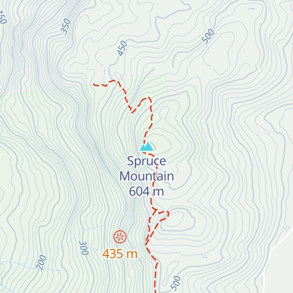 Map of Spruce Mountain