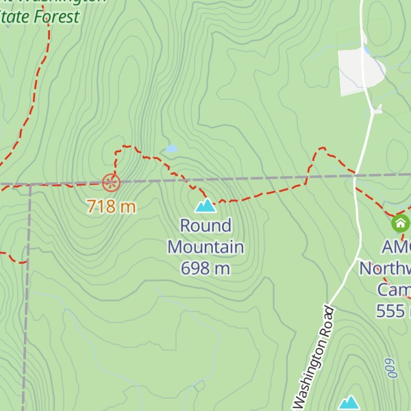 Map of Round Mountain