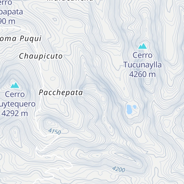 Map of Cerro Peste