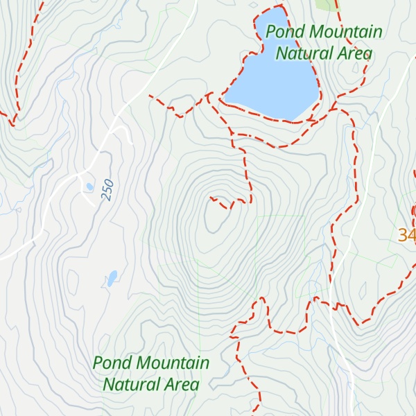 Map of Pond Mountain