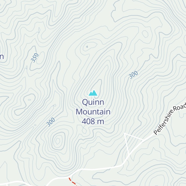 Map of Quinn Mountain
