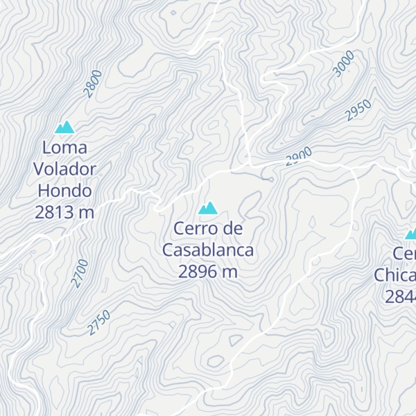 Map of Cerro de Casablanca