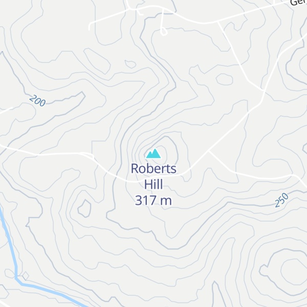 Map of Roberts Hill