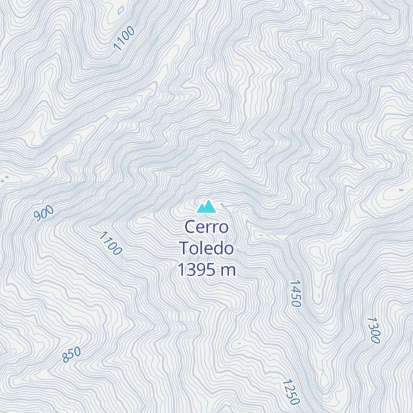 Map of Cerro Toledo