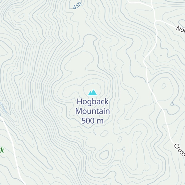 Map of Hogback Mountain