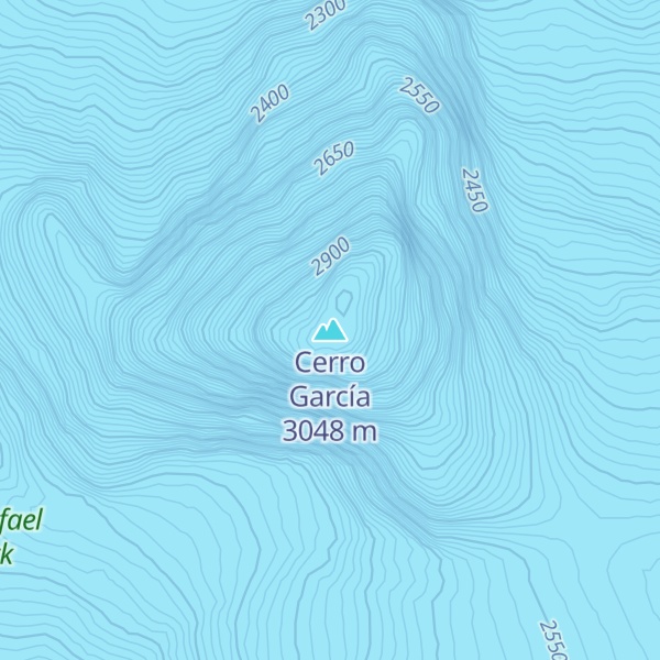 Map of Cerro García