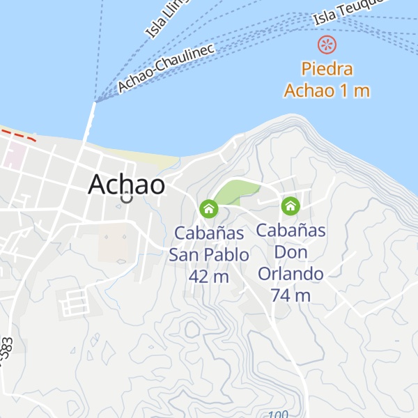 Map of Cabañas San Pablo