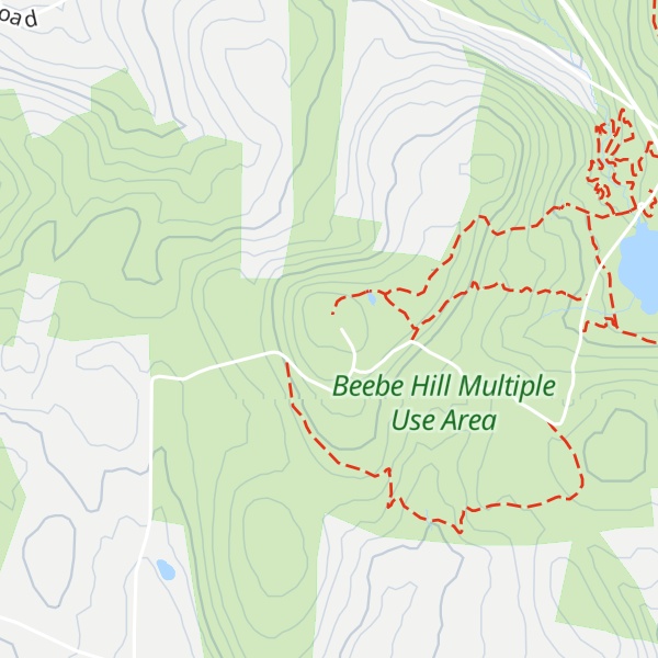 Map of Beebe Hill