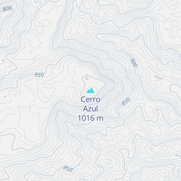 Map of Cerro Azul