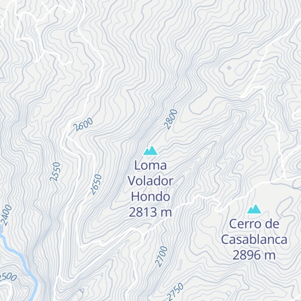 Map of Loma Volador Hondo