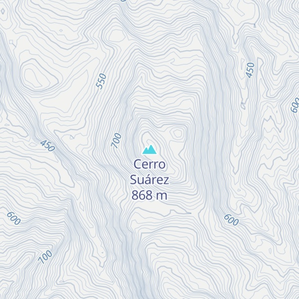 Map of Cerro Suárez