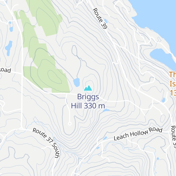Map of Briggs Hill