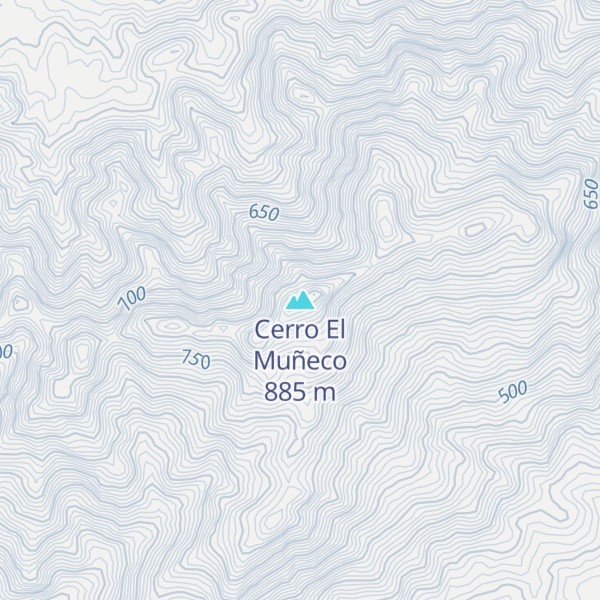 Map of Cerro El Muñeco