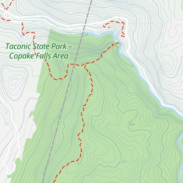 Map of Bash Bish Mountain