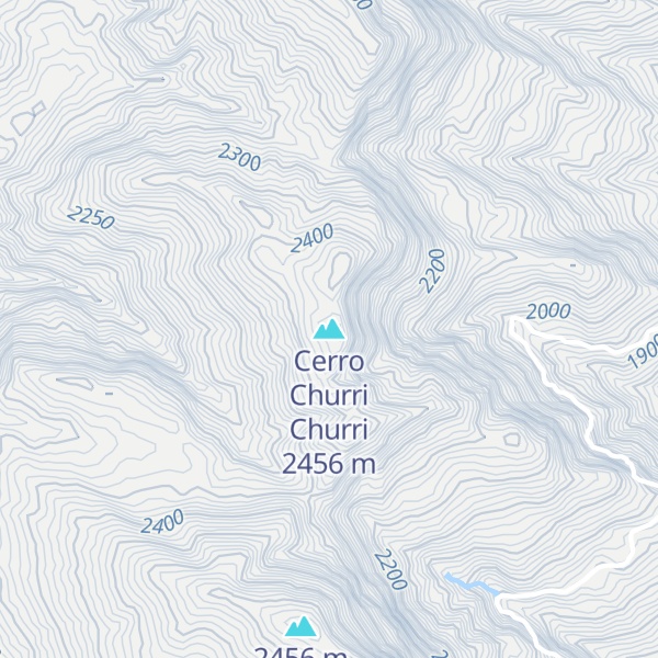 Map of Cerro Churri Churri