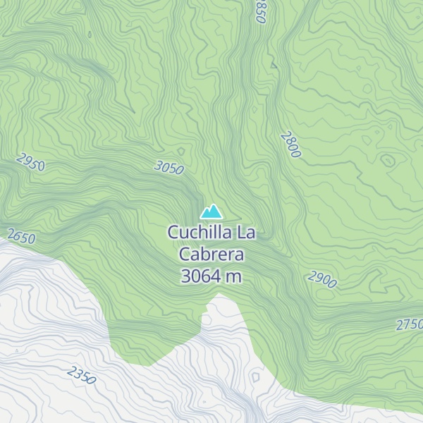 Map of Cuchilla La Cabrera
