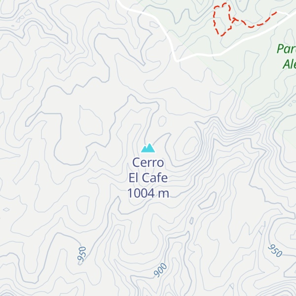 Map of Cerro El Cafe