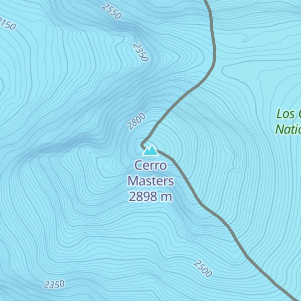 Map of Cerro Masters
