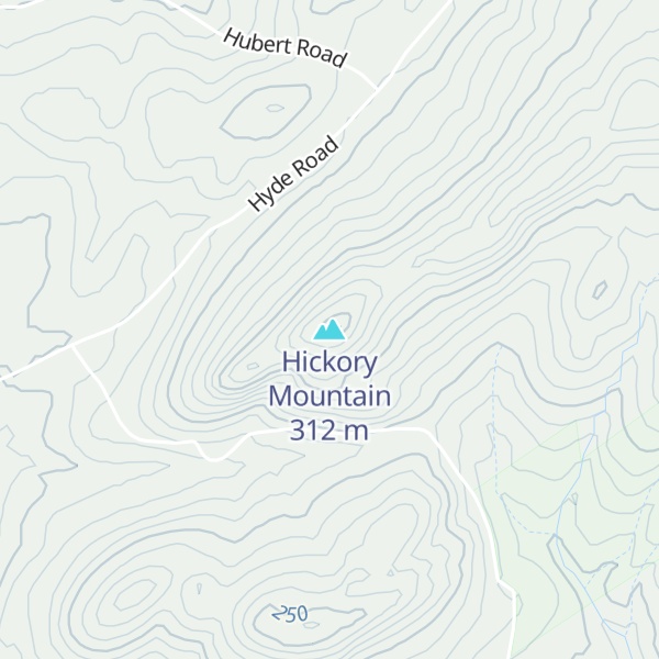 Map of Hickory Mountain