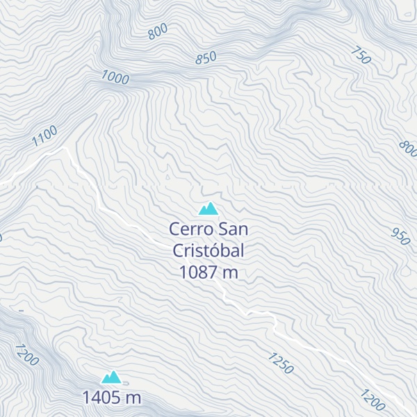 Map of Cerro San Cristóbal
