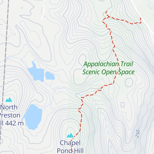 Map of Thayer Brook Hill