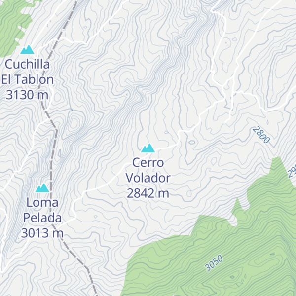 Map of Cerro Volador