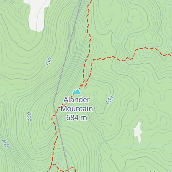 Map of Alander cabin