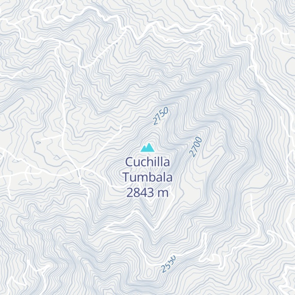 Map of Cuchilla Tumbala