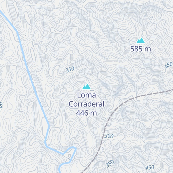Map of Loma Corraderal