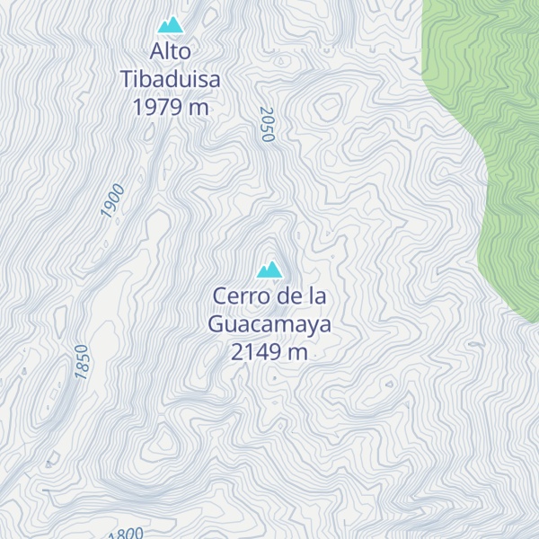Map of Cerro de la Guacamaya