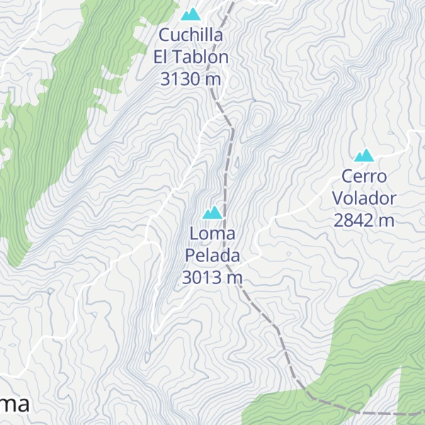 Map of Loma Pelada