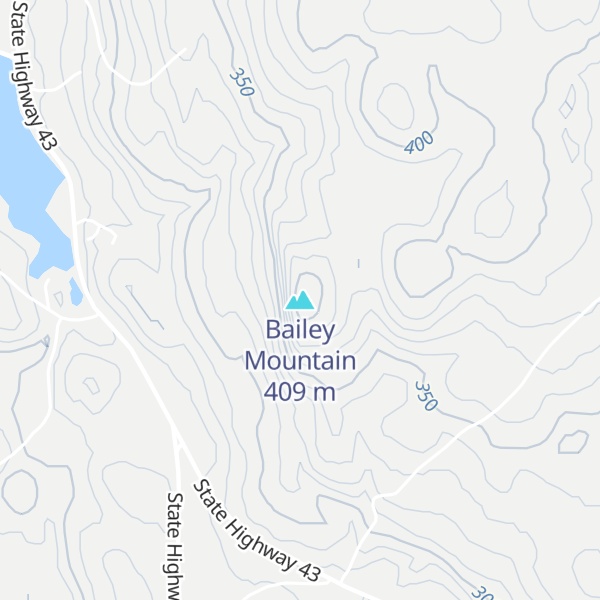 Map of Bailey Mountain