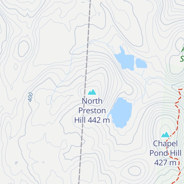 Map of North Preston Hill