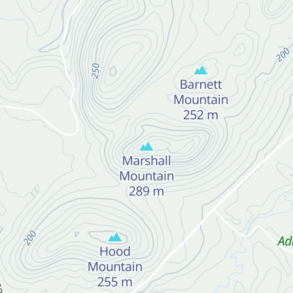 Map of Marshall Mountain