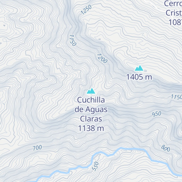 Map of Cuchilla de Aguas Claras