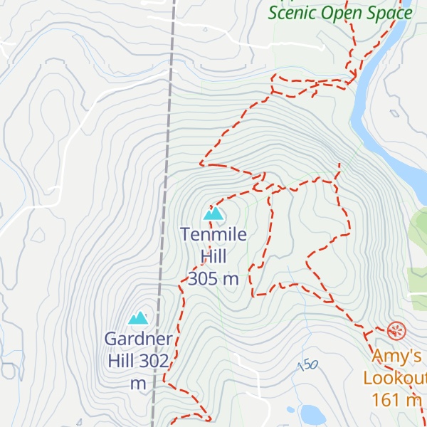 Map of Tenmile Hill