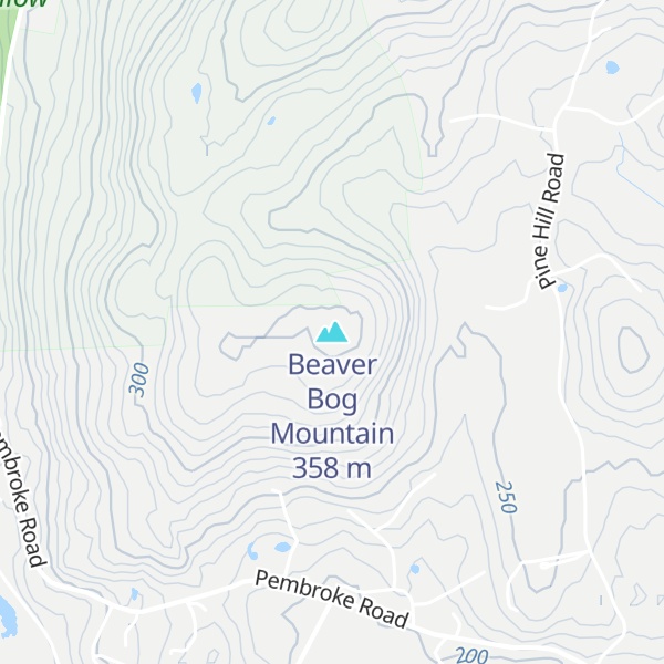 Map of Beaver Bog Mountain