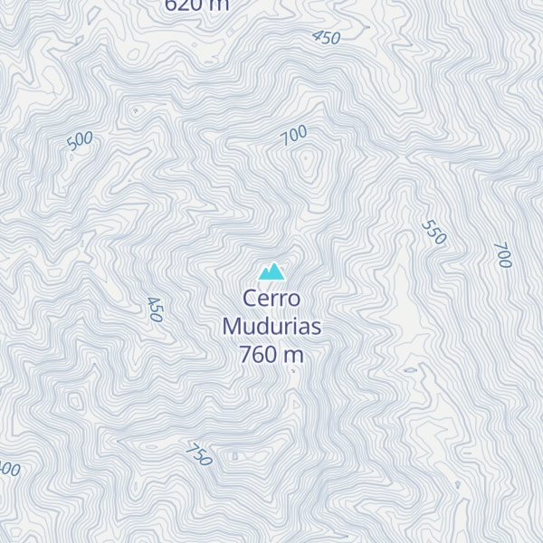 Map of Cerro Mudurias
