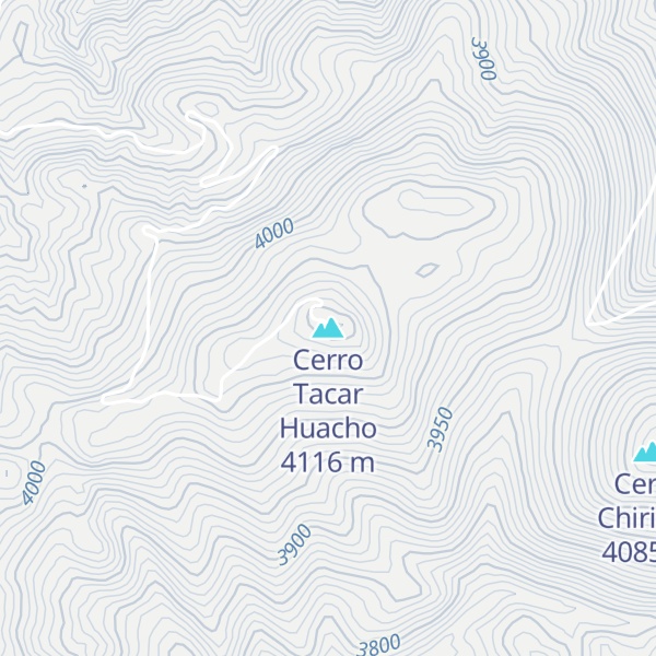Map of Cerro Tacar Huacho