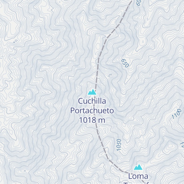 Map of Cuchilla Portachueto