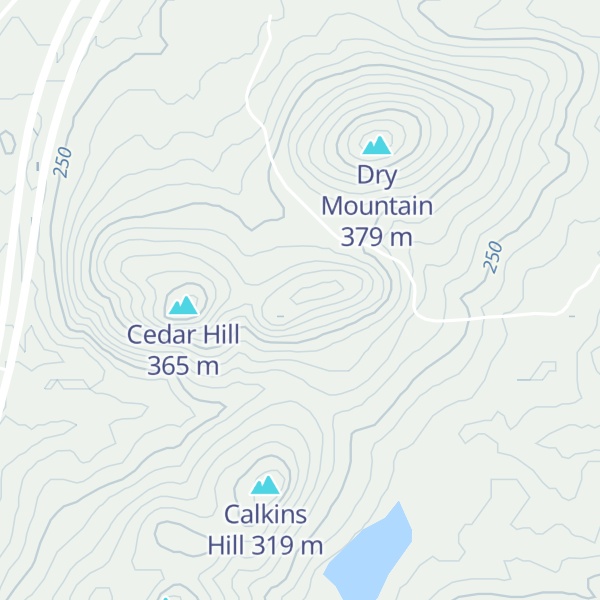 Map of Garvey Hill